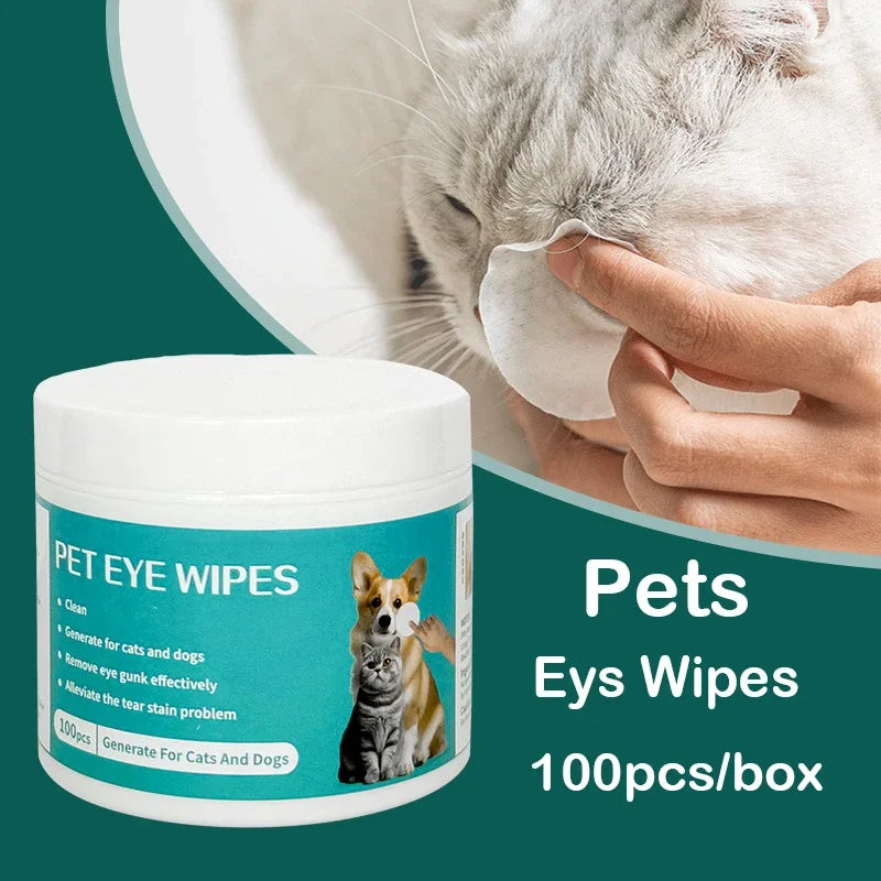 Dog & Cat Eye Cleaning Wipes – Tear Stain Remover