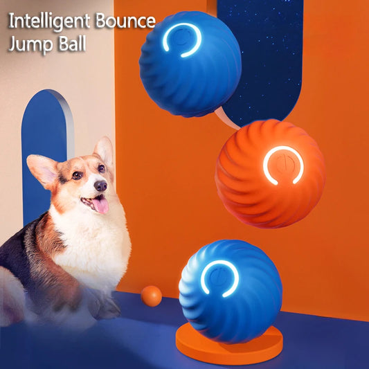 Smart Electric Jumping Ball Toy – USB Rechargeable Automatic Interactive Dog & Cat Toy