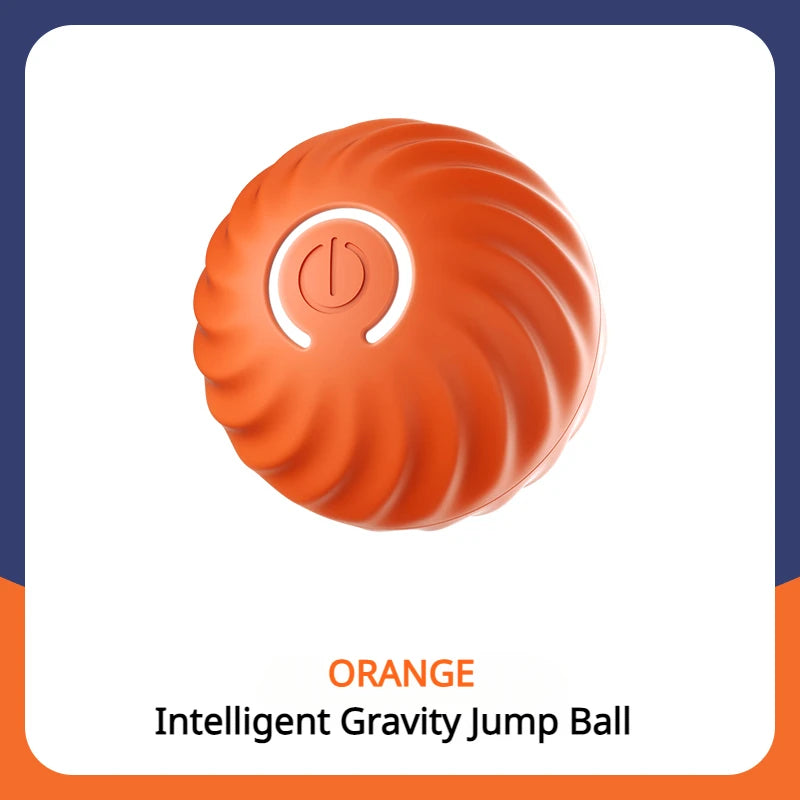 Smart Electric Jumping Ball Toy – USB Rechargeable Automatic Interactive Dog & Cat Toy
