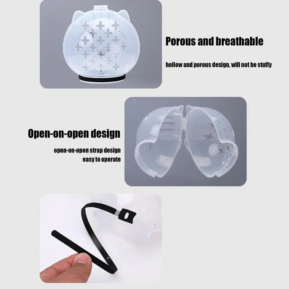 Cat Muzzle & Grooming Hood – Anti-Bite & Anti-Lick