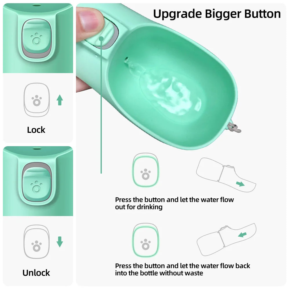 Portable Dog Water Bottle – Leakproof Pet Travel Bottle