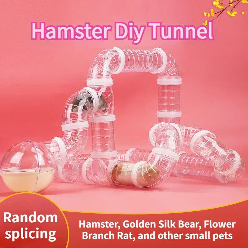 Hamster Tunnel Maze Toy – DIY External Cage Tubes & Exercise Tunnel Set