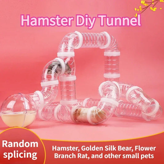 Hamster Tunnel Maze Toy – DIY External Cage Tubes & Exercise Tunnel Set